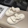 Thick-bottomed cool slippers for women's 2025 summer new casual soft-bottomed soft-sided muffin bottom heightening cool slippers for women
