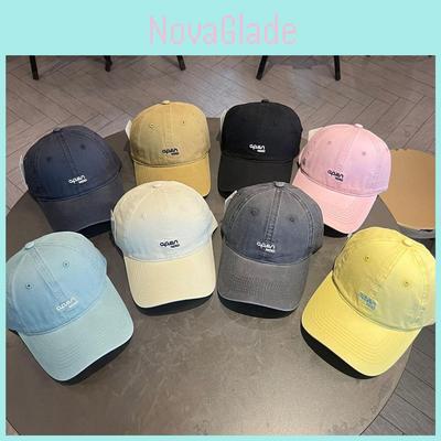 Unisex Cotton Baseball Cap With Embroidered Letter Design And Wide Brim For Sun Protection And Casual Wear