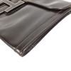 Hermes H Logo Vintage Jige PM Bag Document Bag Flap Clutch Bag Dark Brown