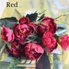 Nový! 1 Kytice European Pretty Wedding Mini Pivoňka Kytice z umělého hedvábí Nevěsta Domácí Dekorace
