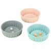 Promotion! 3PC Silicone Cake Pan Multi-Functional Round High Temperature Resistant DIY Baking Mold Durable