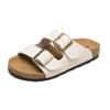 Augustine retro slippers women's 2025 new summer home indoor lazy pedal open-toed beach sandals