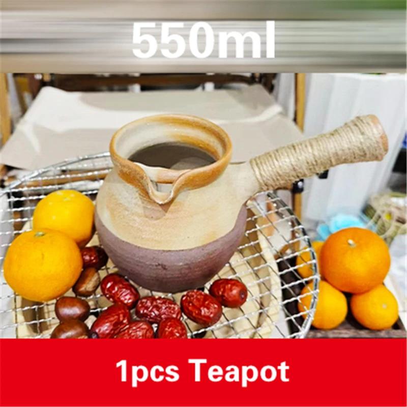 Teapot Pottery Justice Cup Handmade Clay Pot Natural Pottery Tea Pot Pottery Pot Water Jug Boil Tea In a Fire Roast Tea Pots