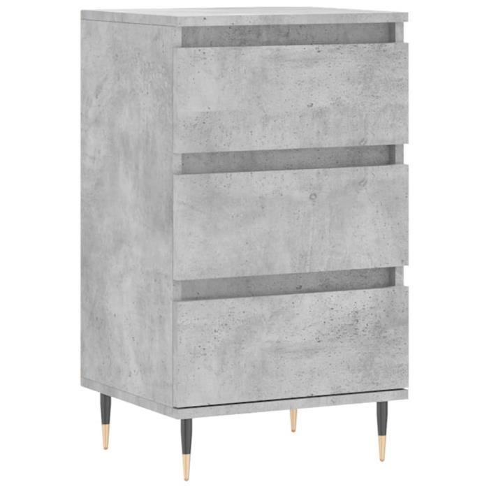 VidaXL Buffet gris béton 40x35x70 cm bois d'ingénierie 831088