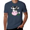 Cute Happy Cow Mint Green Tshirt Casual Lightweight Short Sleeve Top