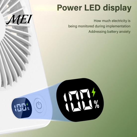 Small Personal Fan for Office Portable Desktop Fan, 5 Speed USB Rechargeable Mini Travel 180-degree Adjustable Cooling Home Dorm