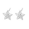 S999 Sterling Silver Star Stud Earrings: Elegant and Versatile Women's Light Luxury Jewelry