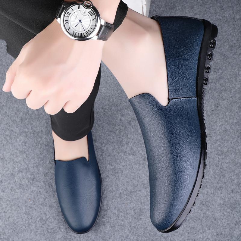 Genuine Leather Men Shoes Casual Formal Mens Loafers Moccasins Italian Summer Breathable Slip On Male Boat Shoes Over Size 50 51