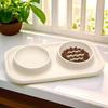 Anti-knockover Double Slow Feeder Bowl Food-grade Puppy Slow Eating Bowl  Small Medium Breed Dogs