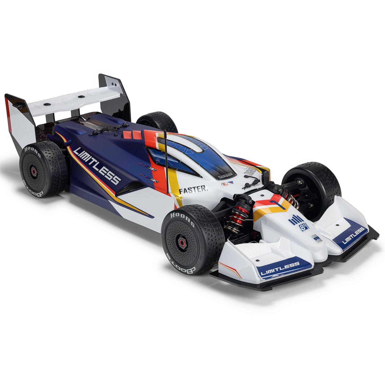 ARRMA 1/7 F-1 120 8S RTR SPEED BASH RC Remote Control Model Car 4WD Brushless Flat Sports Car ARA7816 синий