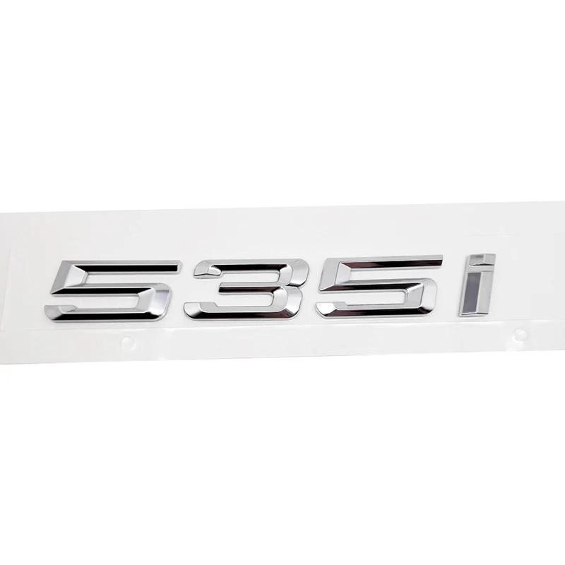 ABS Car Rear Trunk Letters Logo Badge Emblem Sticker For BMW 5 Series 520i 525i 528i 530i 535i 540i 523i E39 E60 E61 F10 F11 G30