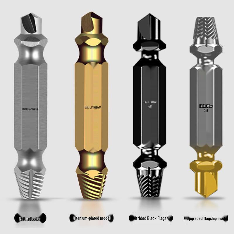 Rusty Screw & Wire Extractor - Reverse Thread Cone for Broken Head Removal