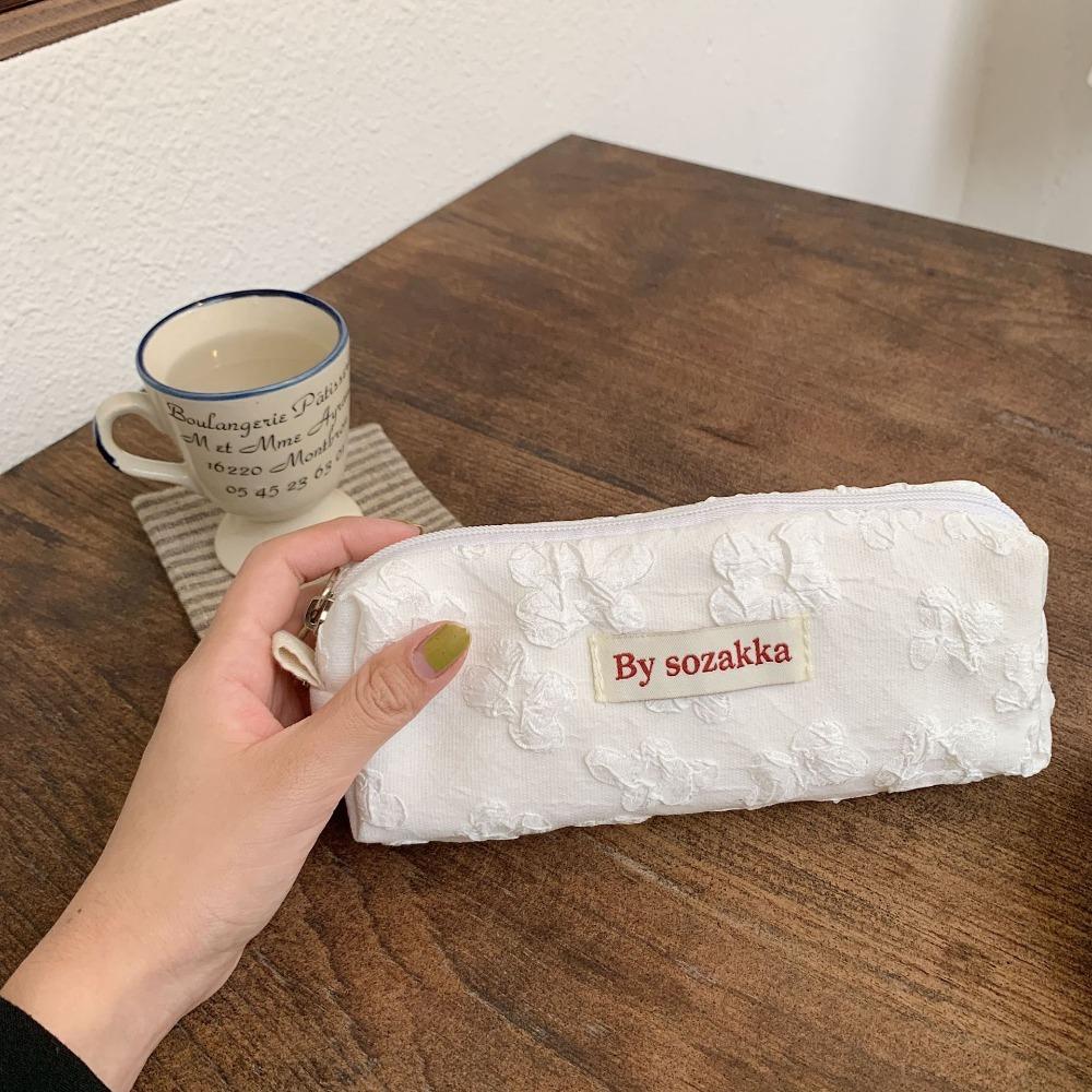 

Large Capacity Storage Bag Cotton Pencil Case Cute Stationery Bag