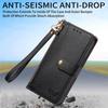 Wallet Case for Samsung Galaxy S25 S24 S23 S22 S21 S20 Ultra Zipper Pocket Purse with Wrist Strap, Stand RFID Flip Card Holder