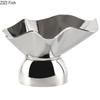 Creative Pleated Fruits Bowl Silver Storage Tray Snacks and Nuts Bowl Hotel Restaurant Fruit Plates Home Kitchen Dessert Cutlery