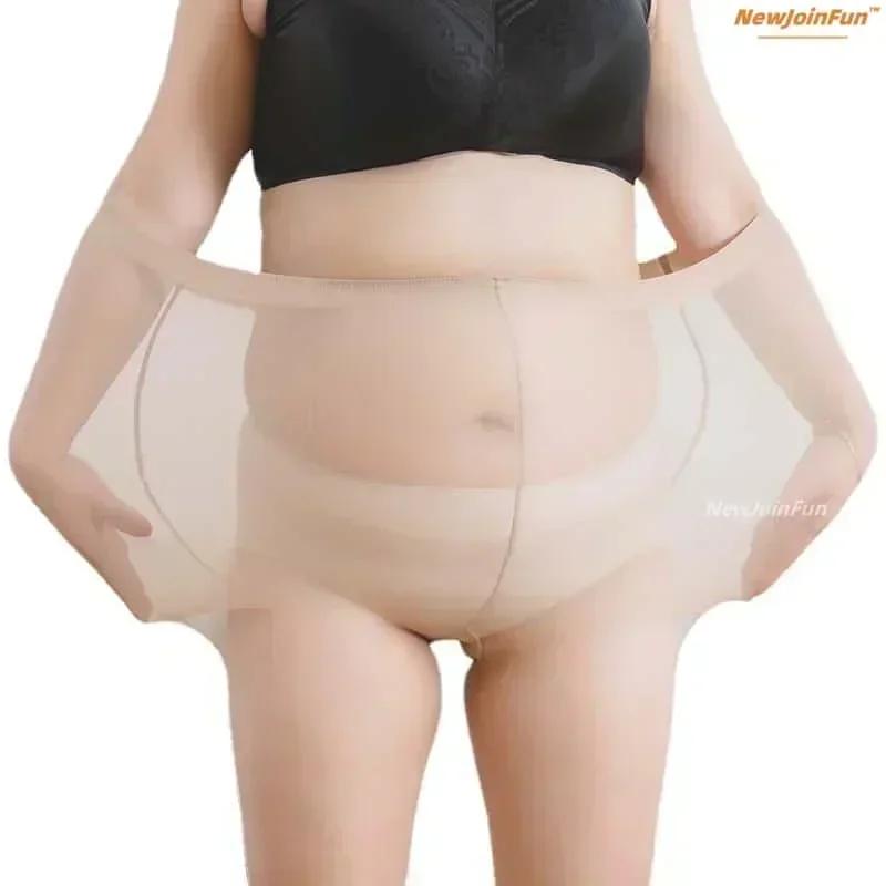 Fashion Sexy Thin Body Shaping Black 15D Pantyhose High Waist Stretchy Tights Girls Stockings For Curvy Women Plus Big Size Xxxl