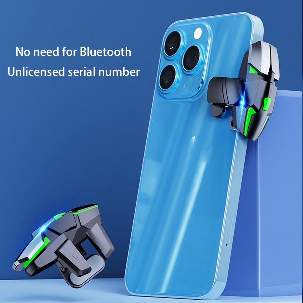 2pcs Mobile Phone Game Trigger Gamepad Joystick 6-Finger Aim Shooting L1 R1 Key Button Game Fingertips For PUBG Game Controller