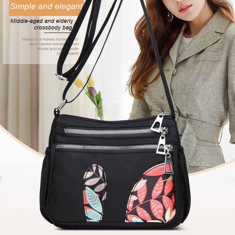 Cheap Middleaged and Elderly Single Shoulder Bag Mother Flower Cloth Bag Female Casual Canvas