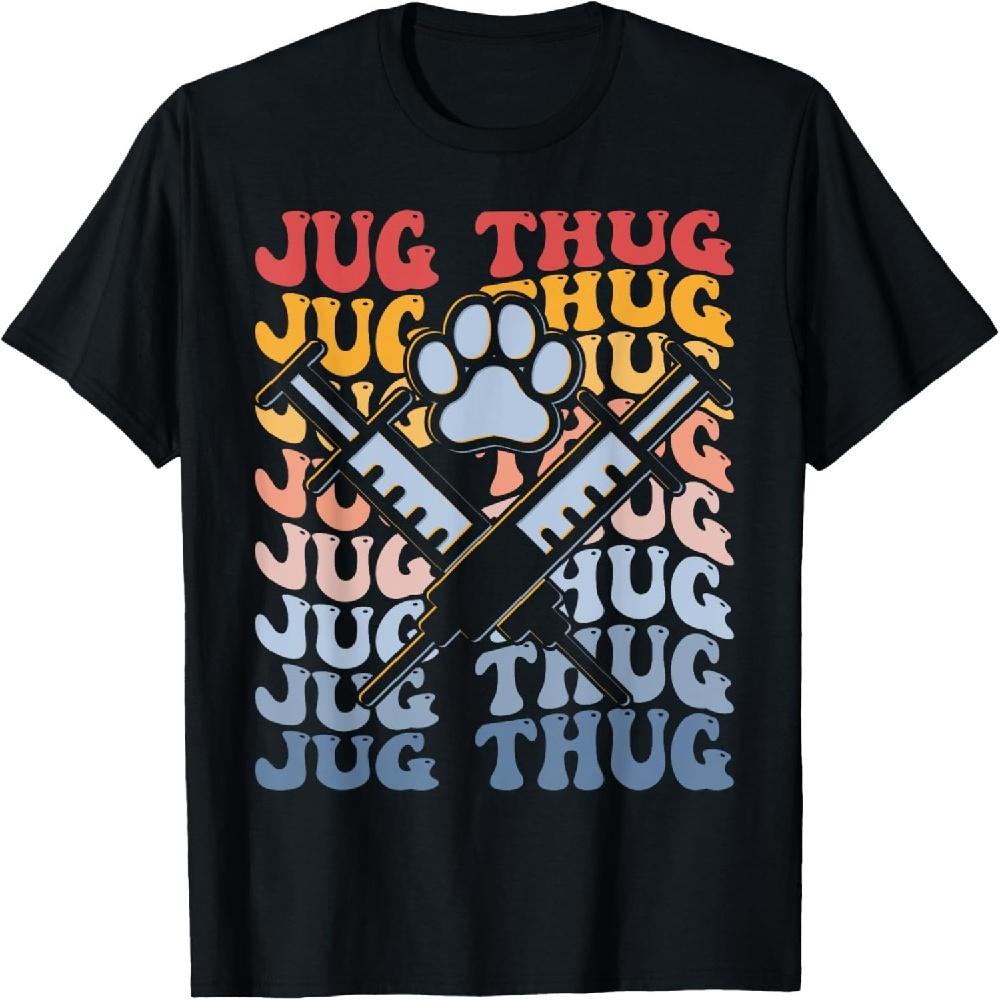 Jug Thug Groovy Vet Tech Jug Thug Vet Assistant T-Shirt XXXXXL чёрный