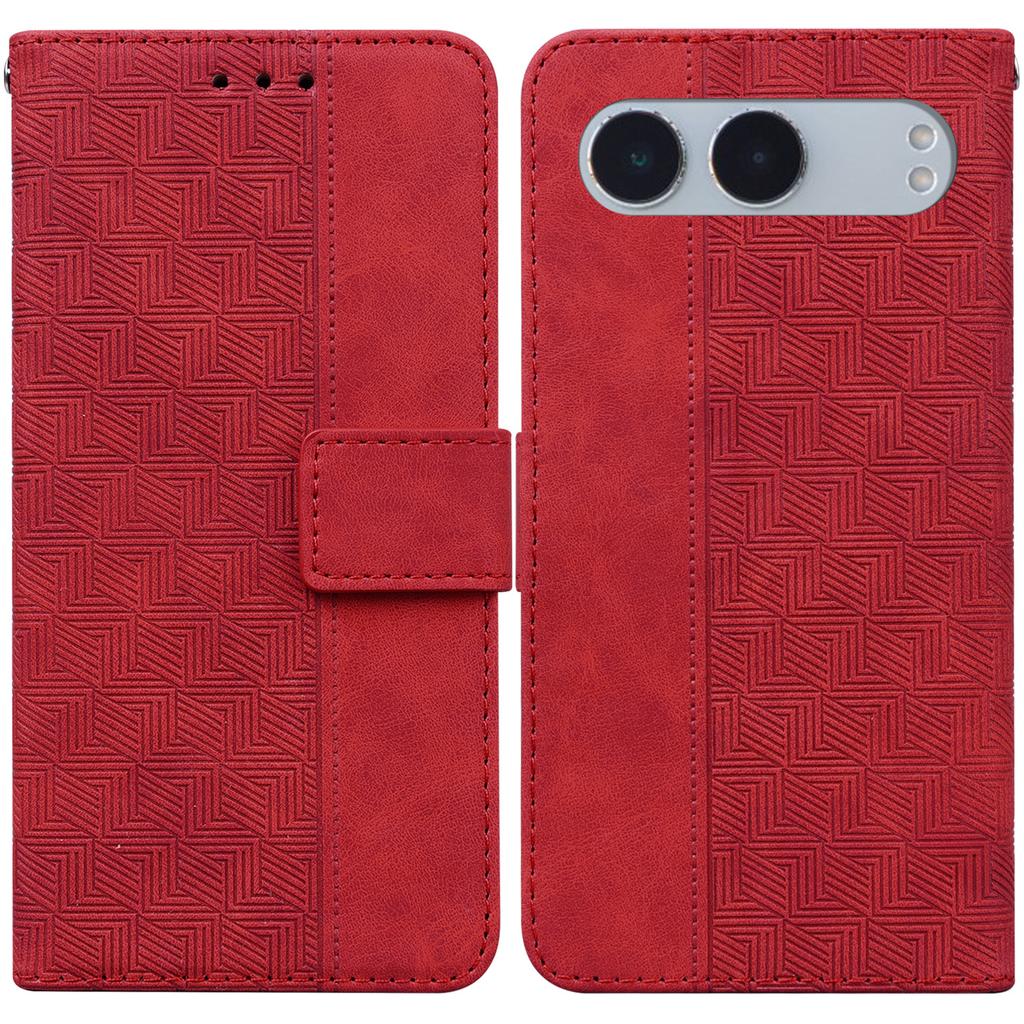 For OnePlus Nord 4 Case Geometry Pattern Leather Wallet Phone Cover