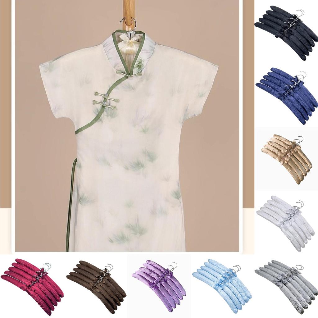 Satin Large Padded Hanger Silk Hangers Wardrobe Organization Hotel Room Supplies