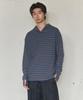 NONTYPE Multi Stripe Fleece Hoody (Blue)