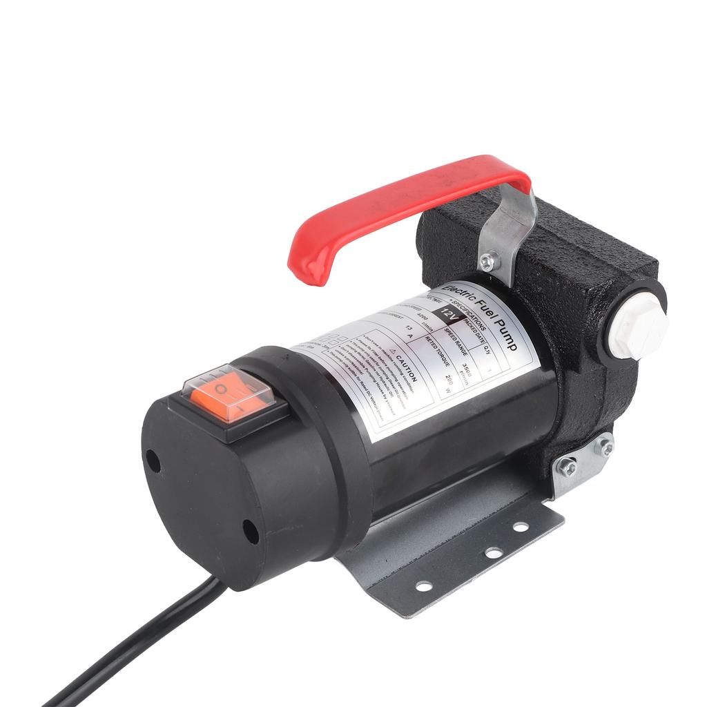 12V 40L min Portable Self Priming Fuel Diesel Pump Oil Transfer Pump G3 4 Outlet for 1inch Hose