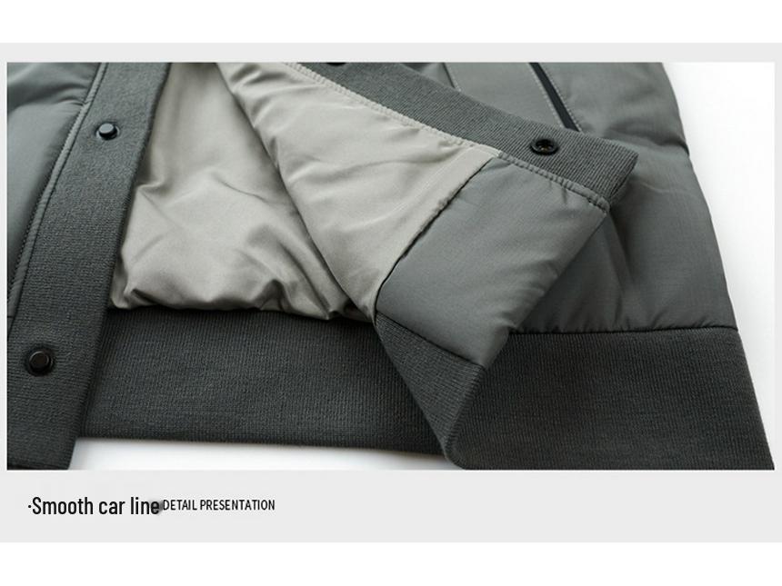 Men's Lightweight V-Neck Down Vest - Warm, Trendy, Plus Size Sleeveless Outerwear for Fall & Winter