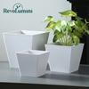 Eco-friendly Square PP Plastic Pots-Durable Lightweight Compact Design Modern Style for Indoor Use