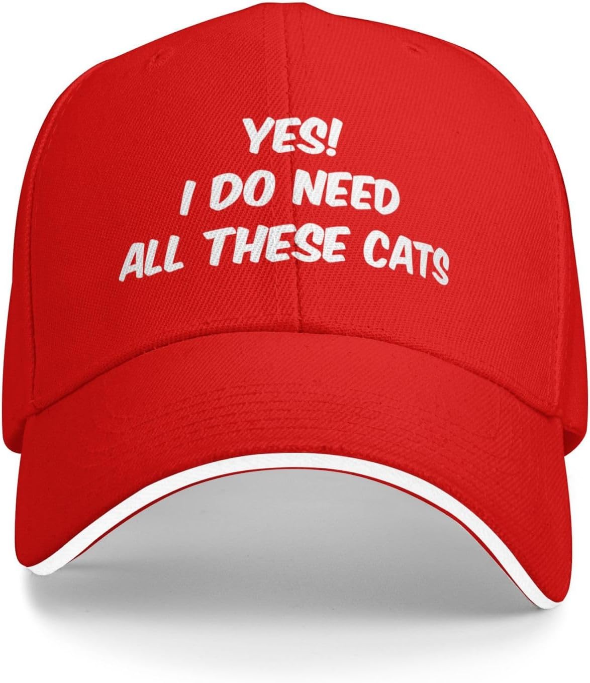 

Yes I Do Need All These Cats Baseball Cap Polyester Adjustable Funny Dad Hat Unisex Hat One Size