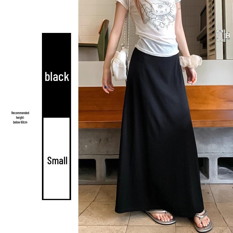 Women's Slim-Fit Knitted Midi Skirt, 2025 Autumn/Winter Collection: Gentle Temperament, High-End A-Line Pencil Fishtail Design.