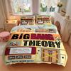 3pcs Big Bang Theory Duvet Cover Set, 1 Duvet Cover + 2 Pillowcases (No Insert), High-Definition Print, Home & Dorm Set Yy251208032