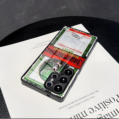 Funda de Teléfono J-Jagermeister Para Samsung S 25 26 24 23 22 21 Ultra 10 Plus A16 Pro Fe 20 Note 34 S30 Vidrio Resistente a Golpes
