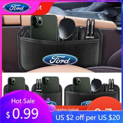 Car Sticker 2025 Hot New Car Seat Back Storage Multi-Pocket Auto Organizer For Ford Fiesta Mondeo Fusion Explorer Escape Shelby