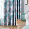 1PC LOZUJOJU Geometric Ins Style Blackout Curtains Modern Minimalist Thick Curtains for Bedroom Living Room Balcony Window for Home Decor
