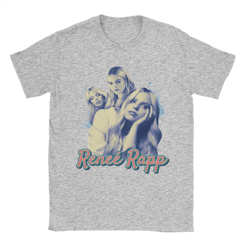 Funny Renee Rapp Vintage 90s TShirt Unisex O Neck 100 Cotton T Shirt Short Sleeve Tees Gift Idea Clothing