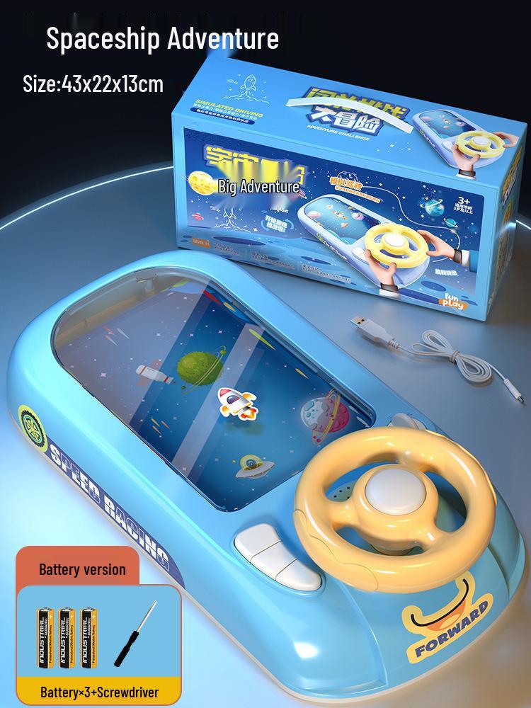 Adventure Racing Car Simulator Steering Wheel Toy for Boys Ages 3-7