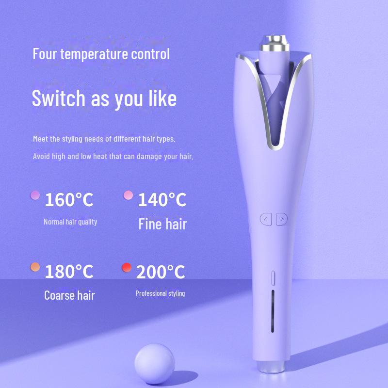 Minhuang Automatic Curling Iron - Large Curl, Rotating, Negative Ion, Anti-Scalding, Hair-Friendly, Lazy Perm.