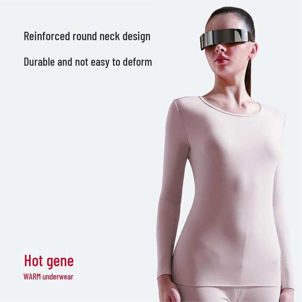 Komplet damskiej lekkiej, bezszwowej bielizny termicznej