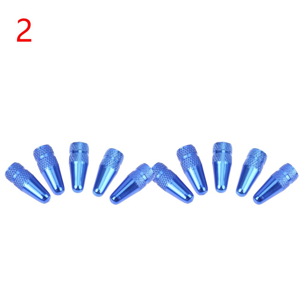 5/10PCS Bicycle Tire Valve Cap Aluminum High Pressure Caps for Presta Valves Rainbow Color Bike Tyre Hat MTB Bike Accessories