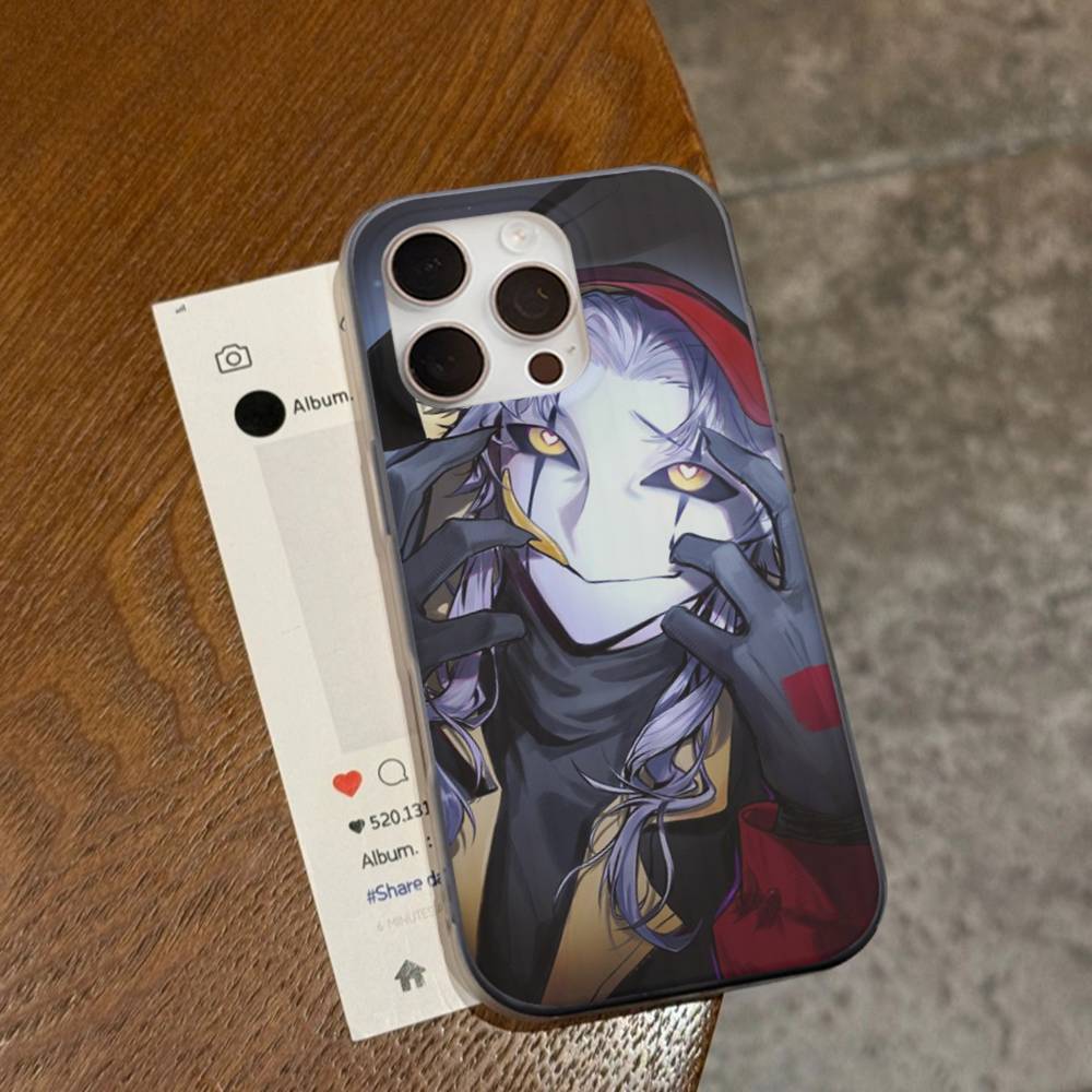 Pierrot The Freak Circus Funny Game Corrugated Stripe Phone Case For IPhone 17 16 15 14 13 12 11 Pro Max Plus Pro Shockproof