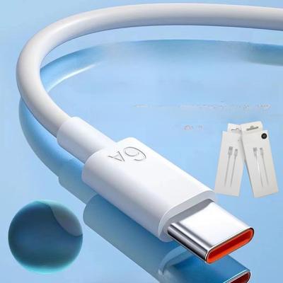 Type-C Fast Charge 6A Cable for Huawei/Xiaomi, TPE 66W Android Charger Cable