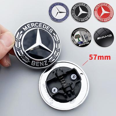 1 stk 57mm Bil Frontpanser Emblemer Varer For Mercedes Benz AMG W212 W213 W205 W177 V177 W247 W176 CES CLS CLA CLK CLG GLS X253 W166