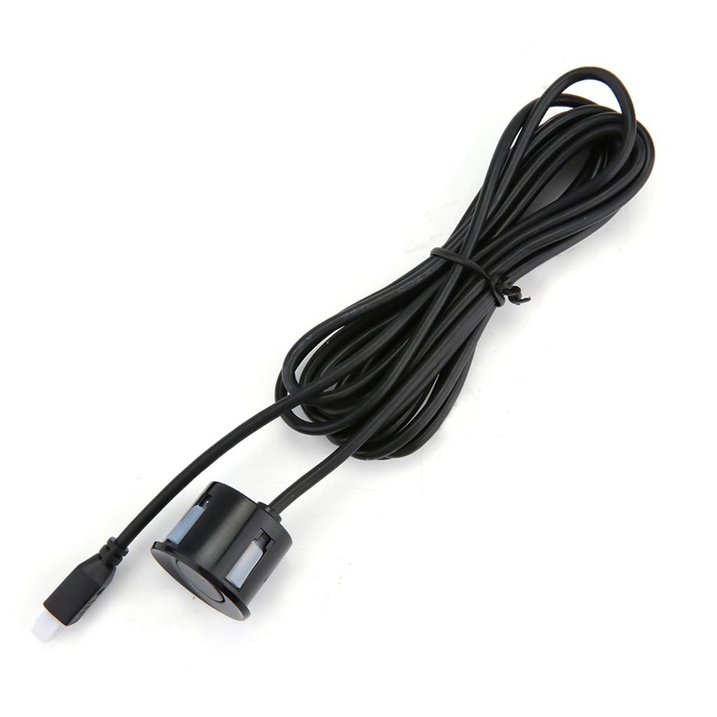 Qiilu Parking Sensor, Black Parking Sensor Reverse Radar Kit Warning Sound Indicator Probe System