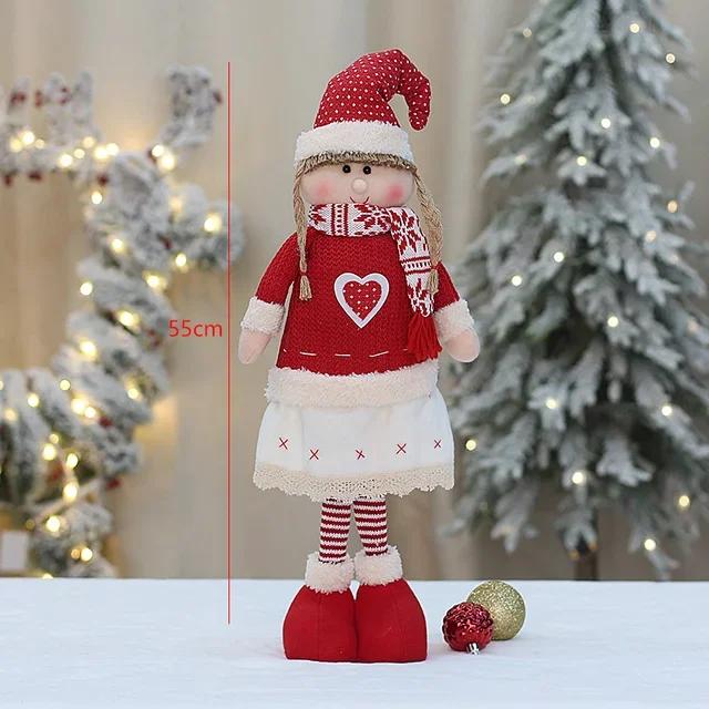60 Cm Santa Claus Christmas Home Santa Claus Decoration Doll Scene Christmas Tree Decoration Creative Little Doll