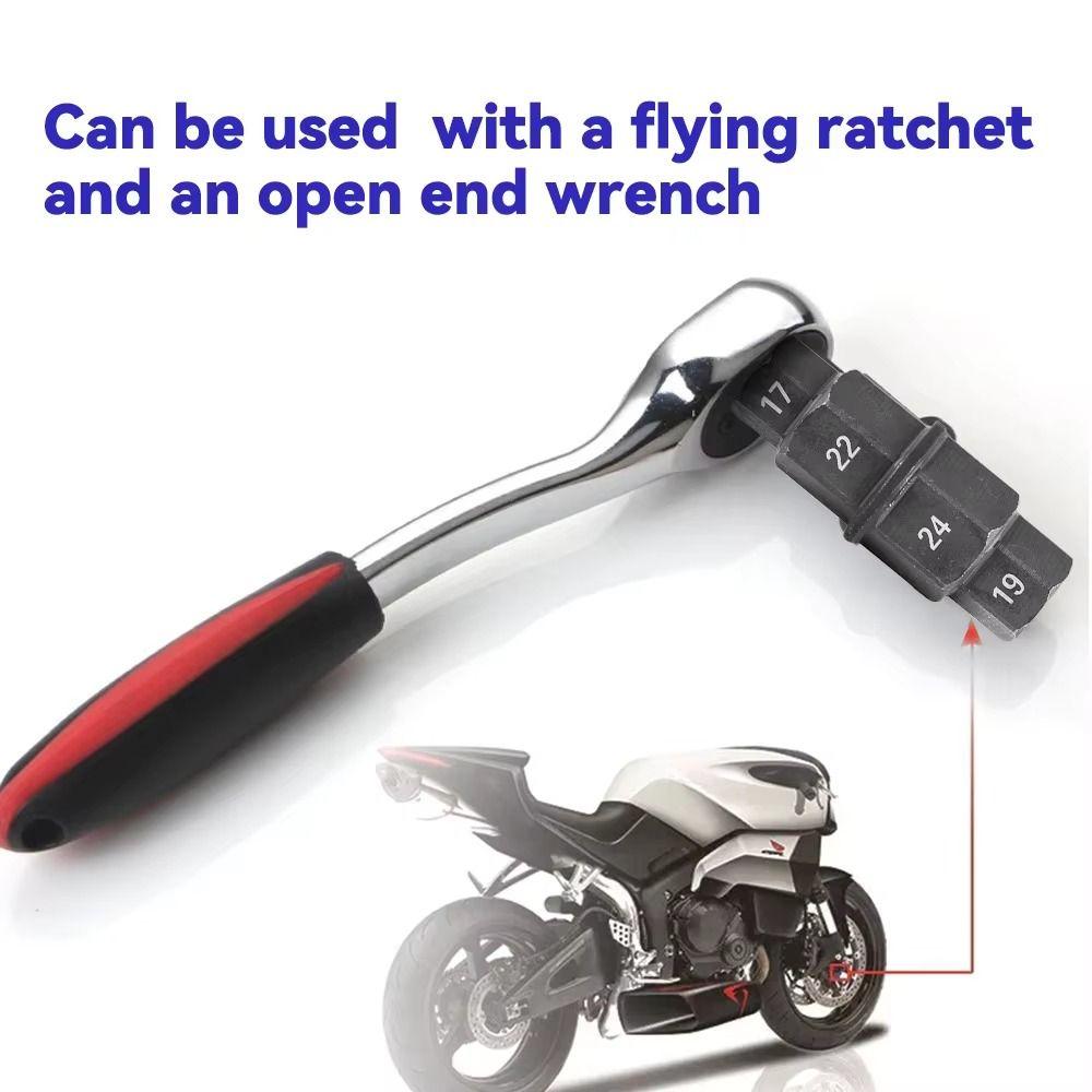Anti-Rust Wheel Removal Tool 17/19/22/24mm Sockets Front Axle Hex Wrench Repair Tool