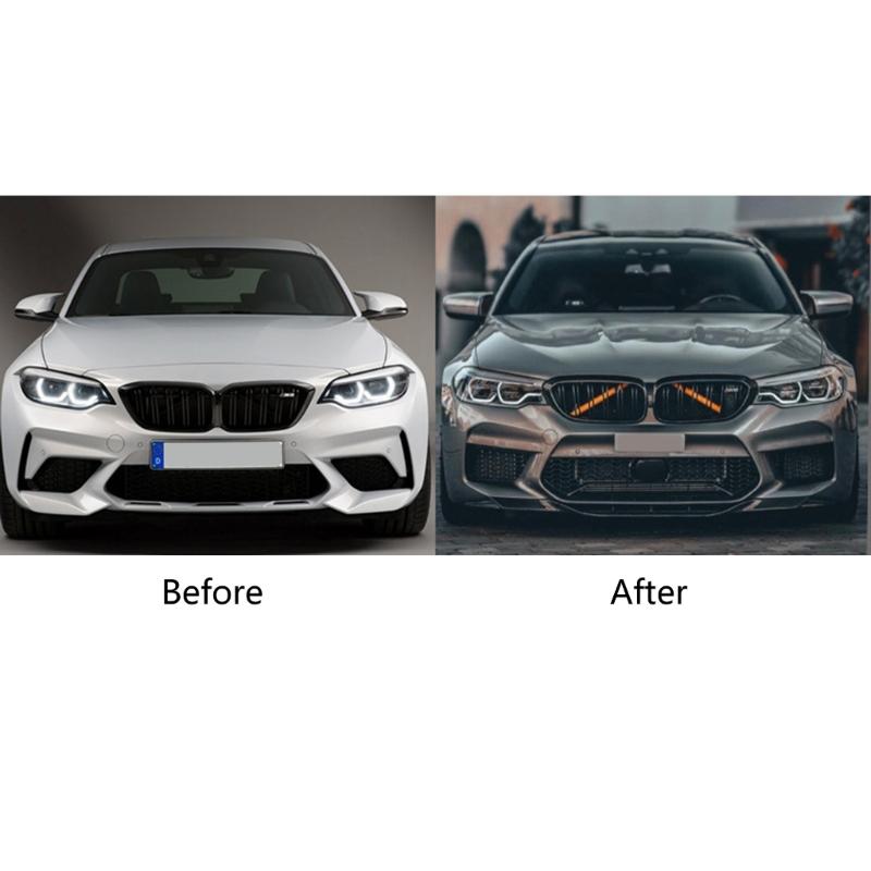 Für F30 F31 F32 F33 F34 F36 F20 F21 F22 F23 G29 Kühlergrilleinsatz Zierleisten Abdeckrahmen Autodekorationen Aufkleber