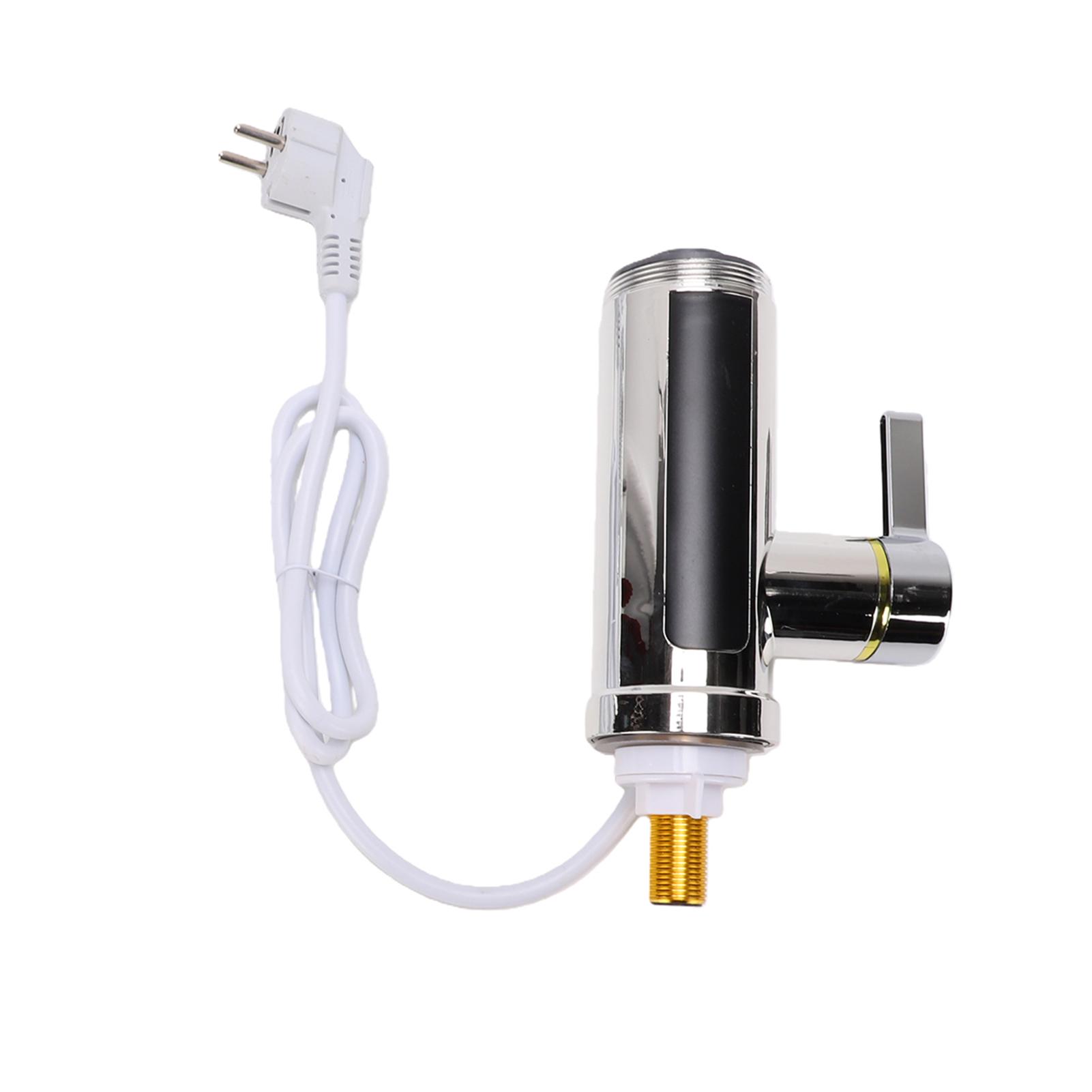 

Instant Hot Water Faucet 3000W Rapid Heating with 360 Degree Flexible Hose LED Temperature Display for Kitchen Bathroom