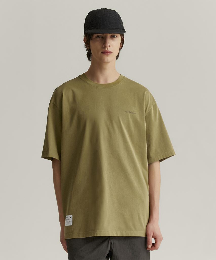 Nyuballanseu Nbnef31743 / Uni Ndurance Lettering Short Sleeve T-Shirt (Khaki)