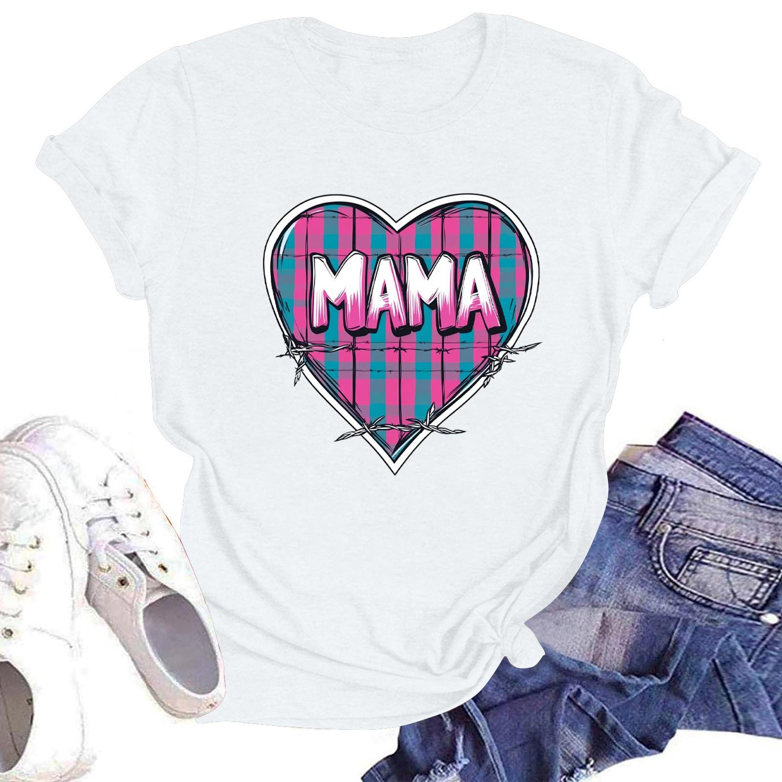 

Жіноча повсякденна футболка з круглим вирізом і короткими рукавами XL білий